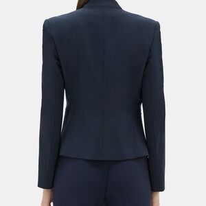 Theory navy blue open blazer
